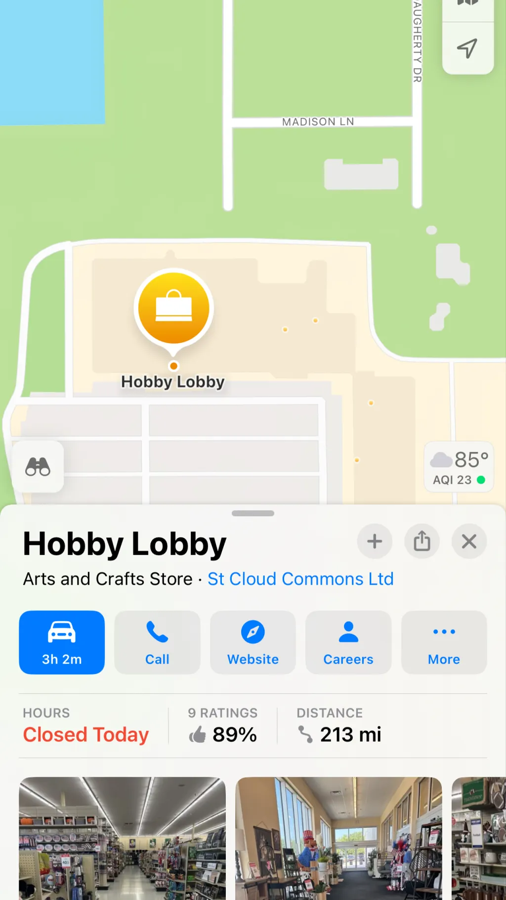 ai character: Hobby lobby  background