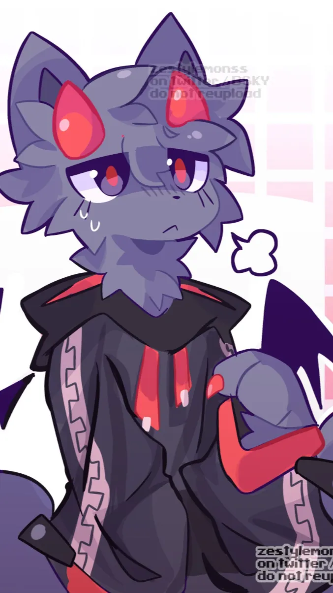ai character: Furry boy  background