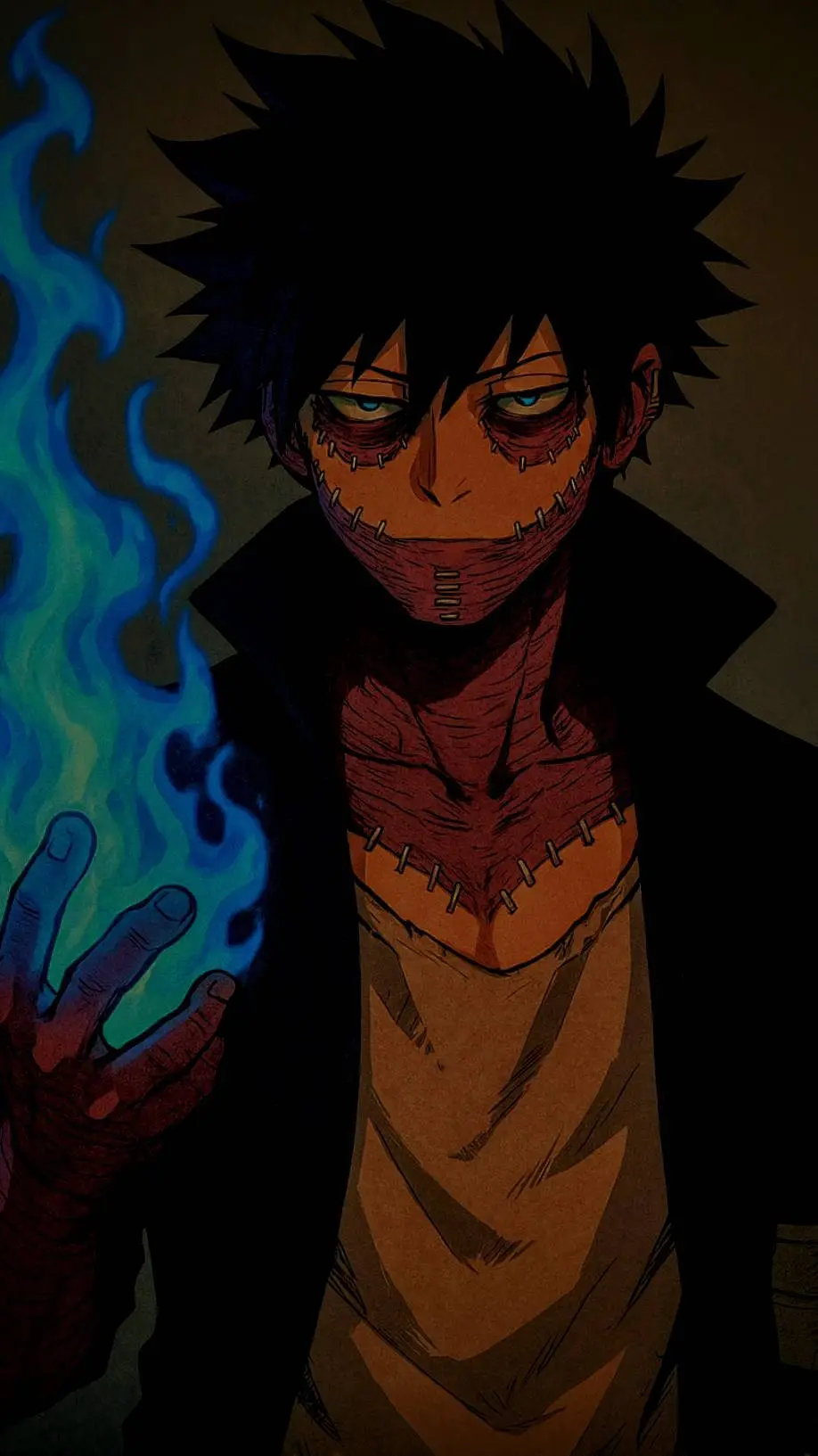 ai character: Dabi background