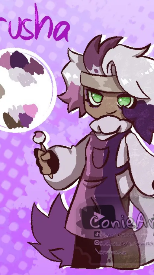 ai character: 🎨BRUSHA🎨 background