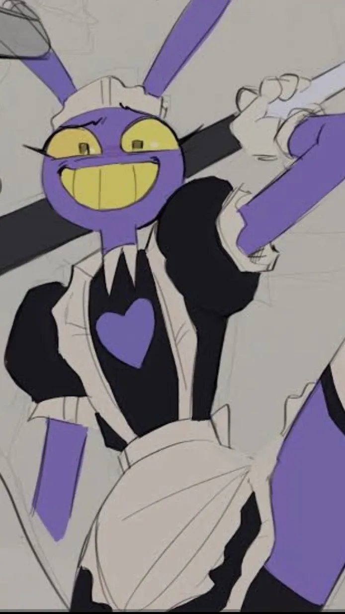 ai character: JAX THE 🎀MAID🎀 background