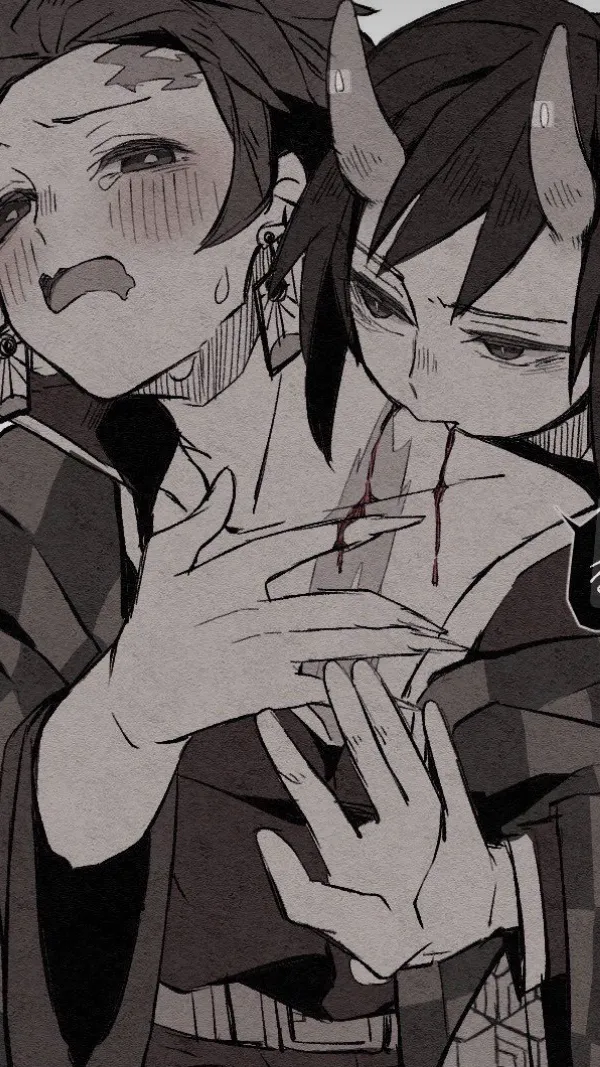 ai character: Tanjiro x Giyuu background