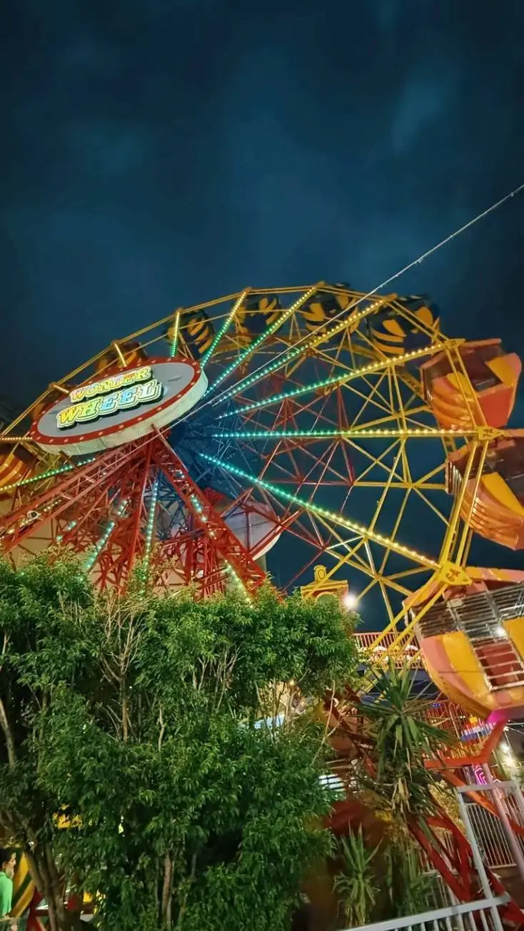 ai character: kny fun fair background