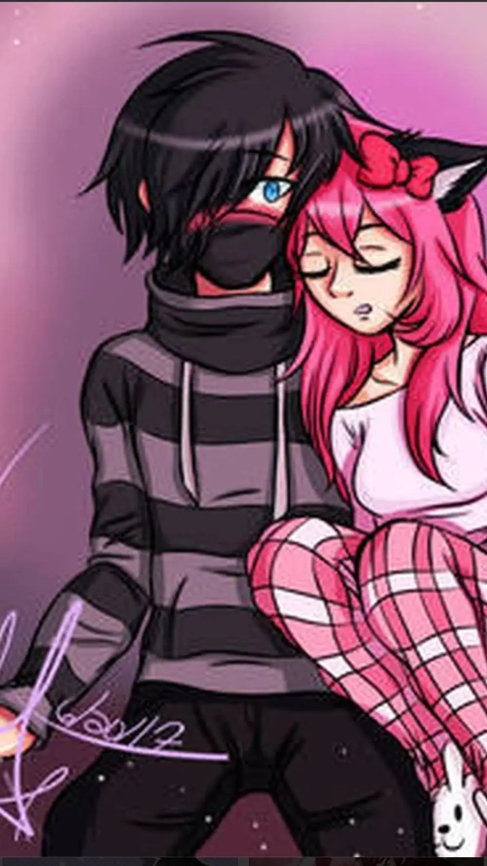 ai character: kc×zane background