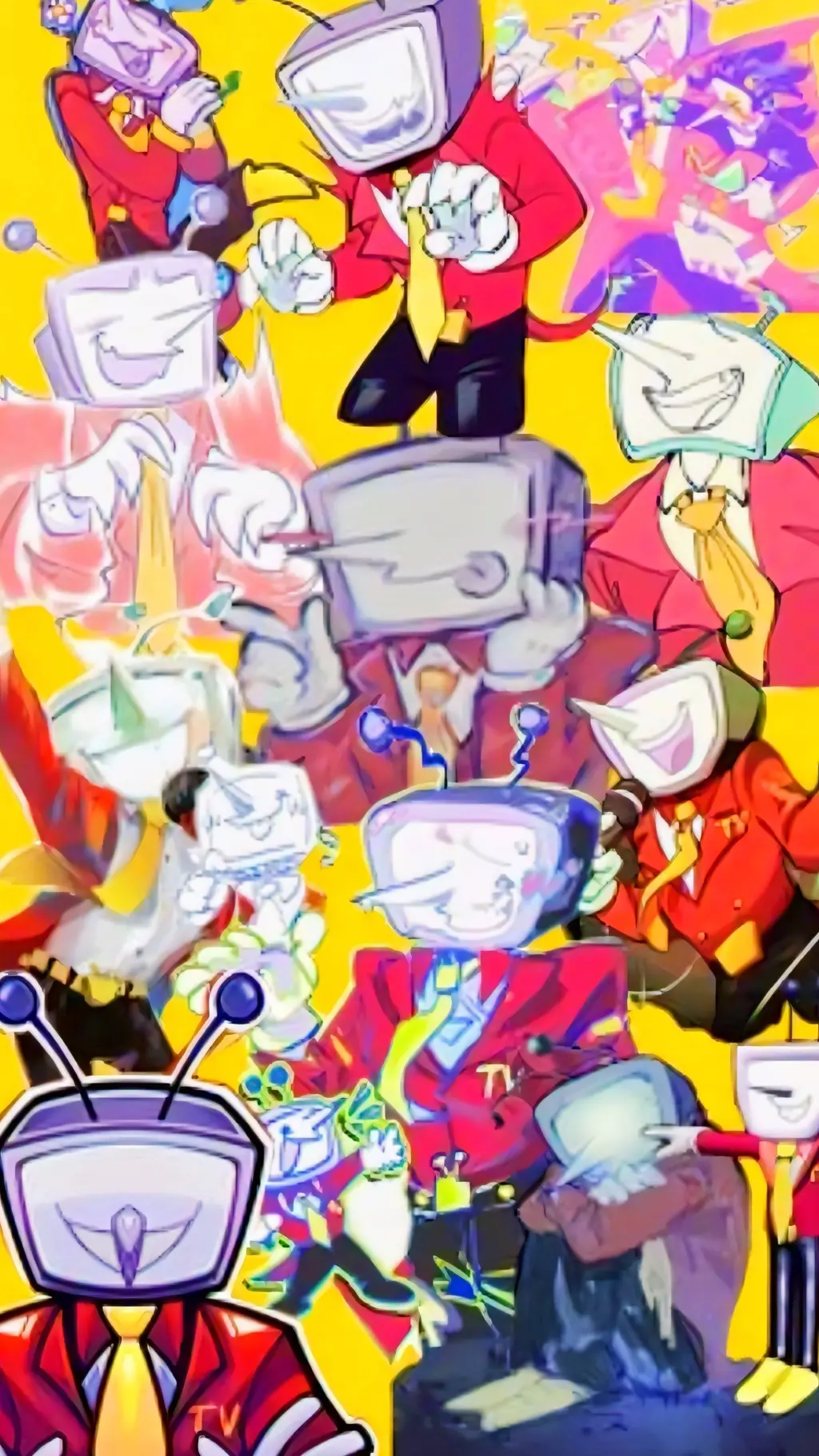 ai character: tenna & spamton background