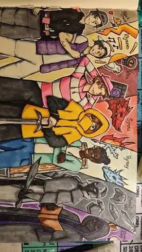 ai character: Die 7 background