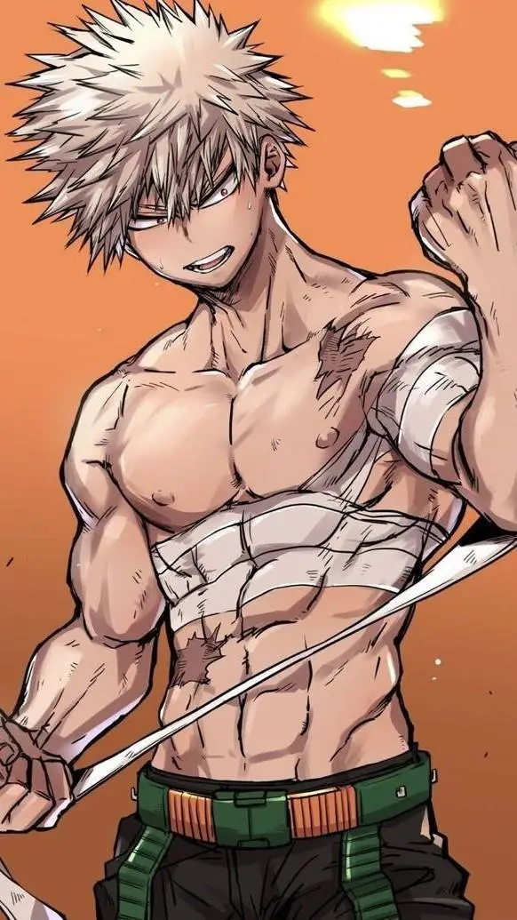 ai character: Bakugo ❤️ background