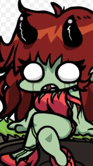 ai character: zombie girlfriend  background