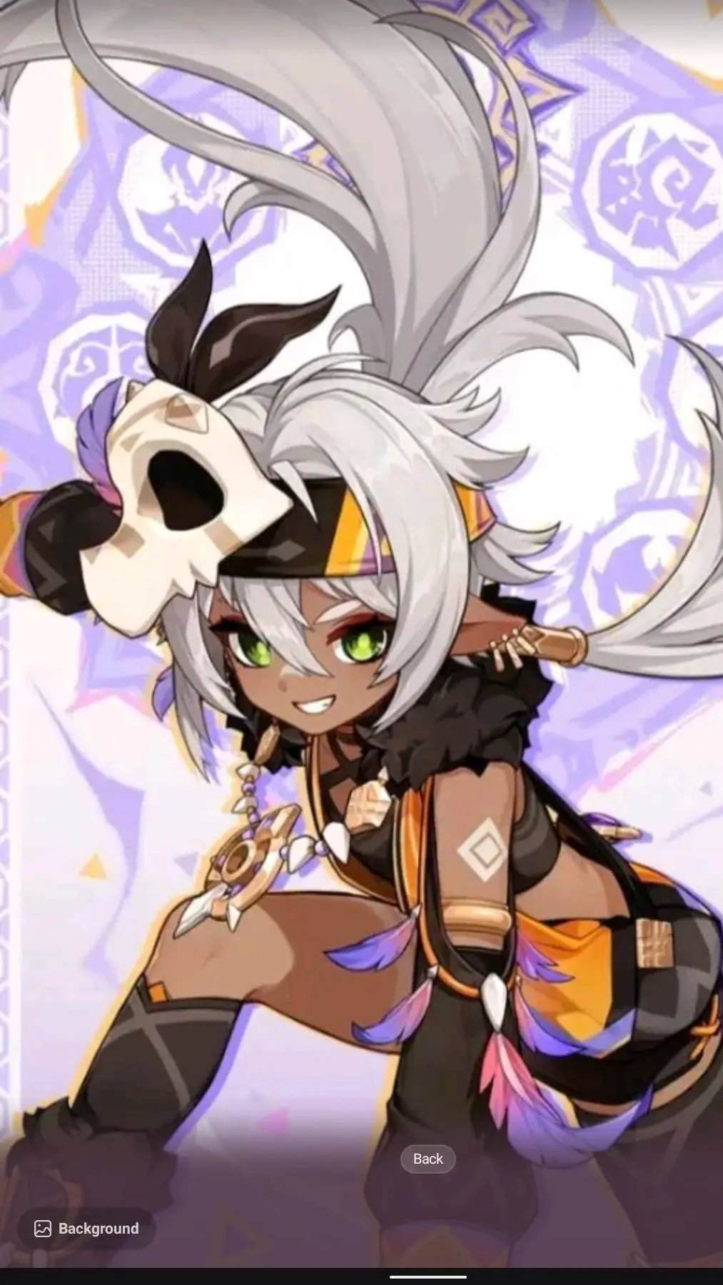 ai character: iansan  background