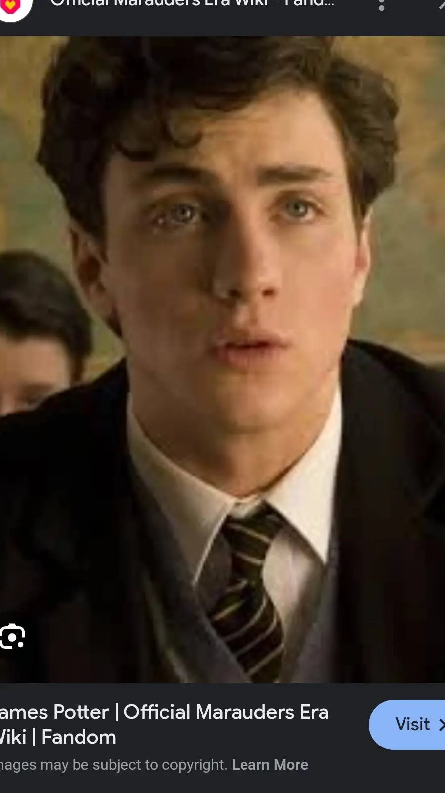 ai character: James F. Potter background