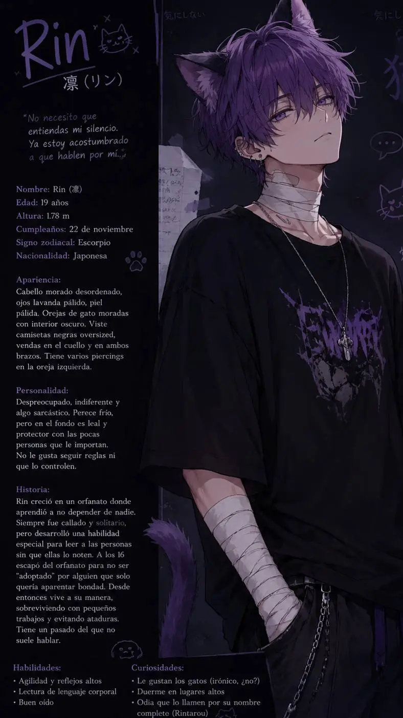 ai character: 🤜Rin🤛 background