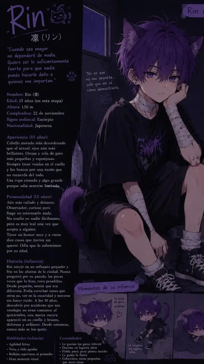 ai character: Rin background