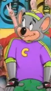 ai character: Chuck E cheese's  background