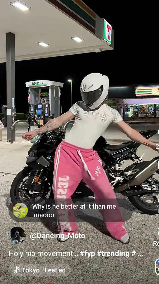 ai character: dancing moto  background