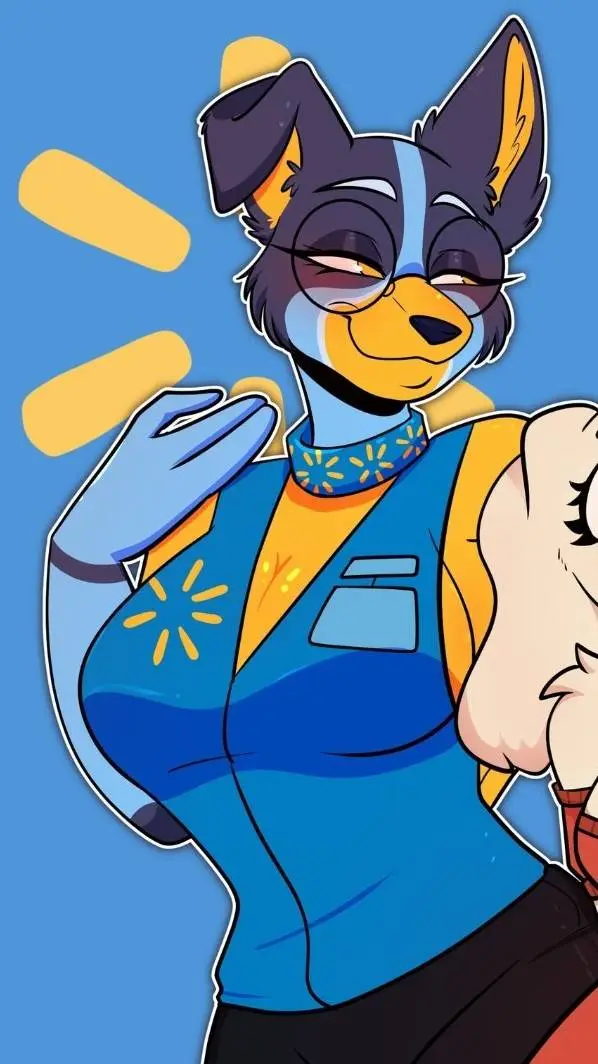 ai character: Bluey background