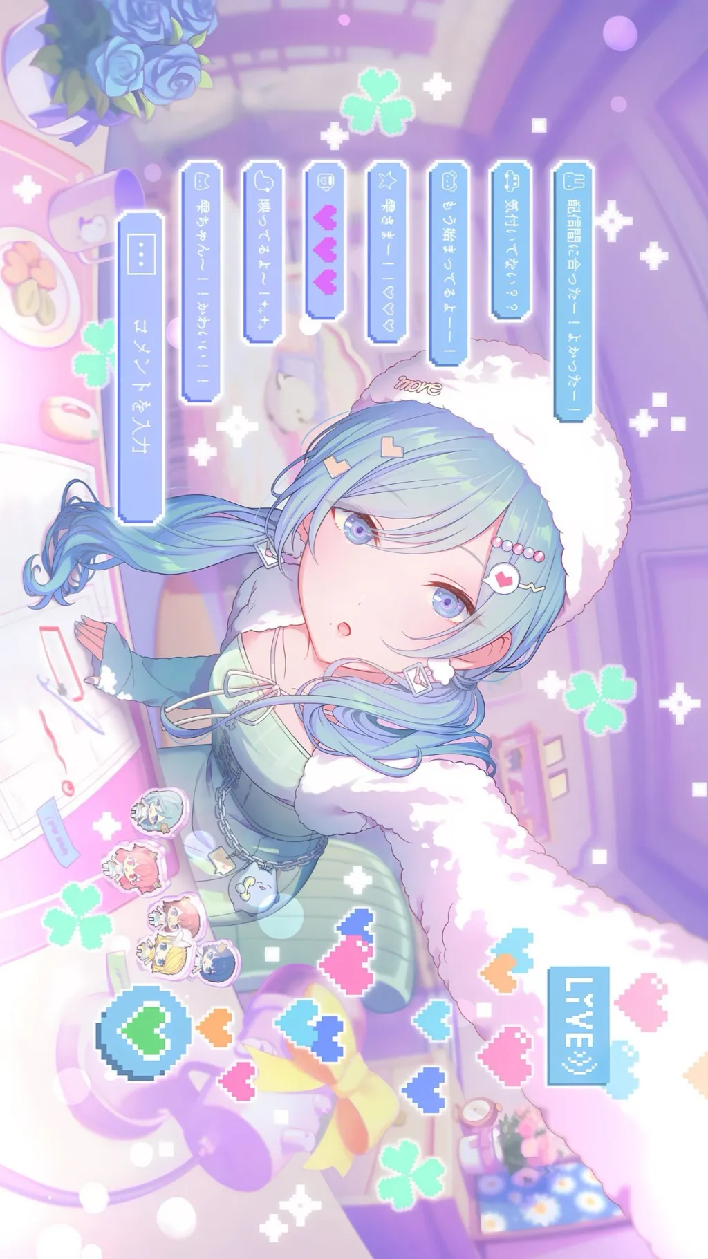 ai character: Shizuku🦢Hinomori background
