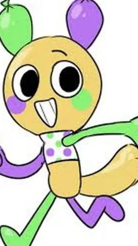 ai character: Dandys world looey background