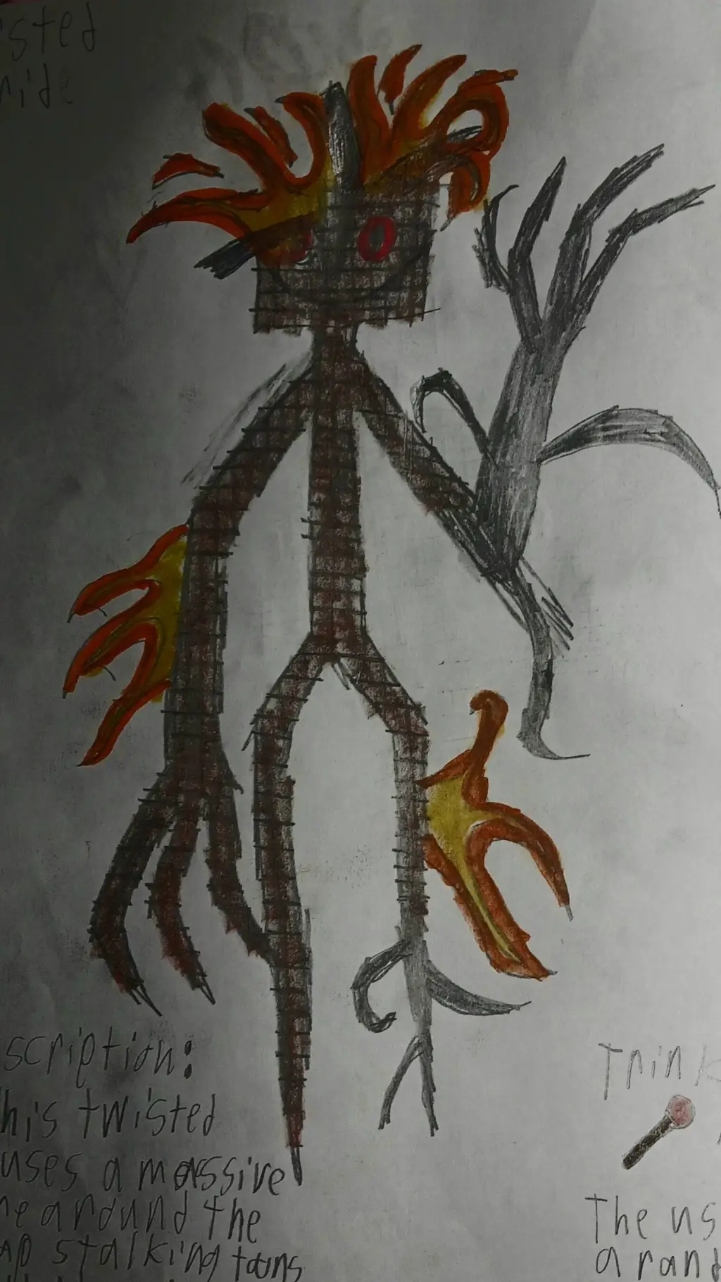 ai character: DW OC Twisted Frid background
