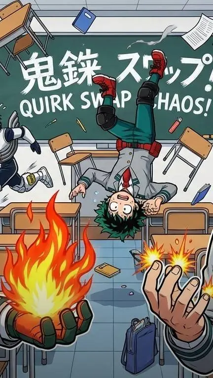 ai character: mha quirck swap background