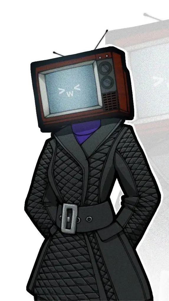 ai character: TV Woman background