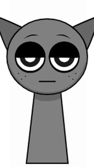 ai character: Gray background