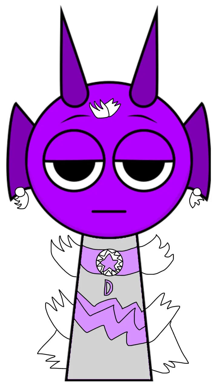 ai character: Cure durple background