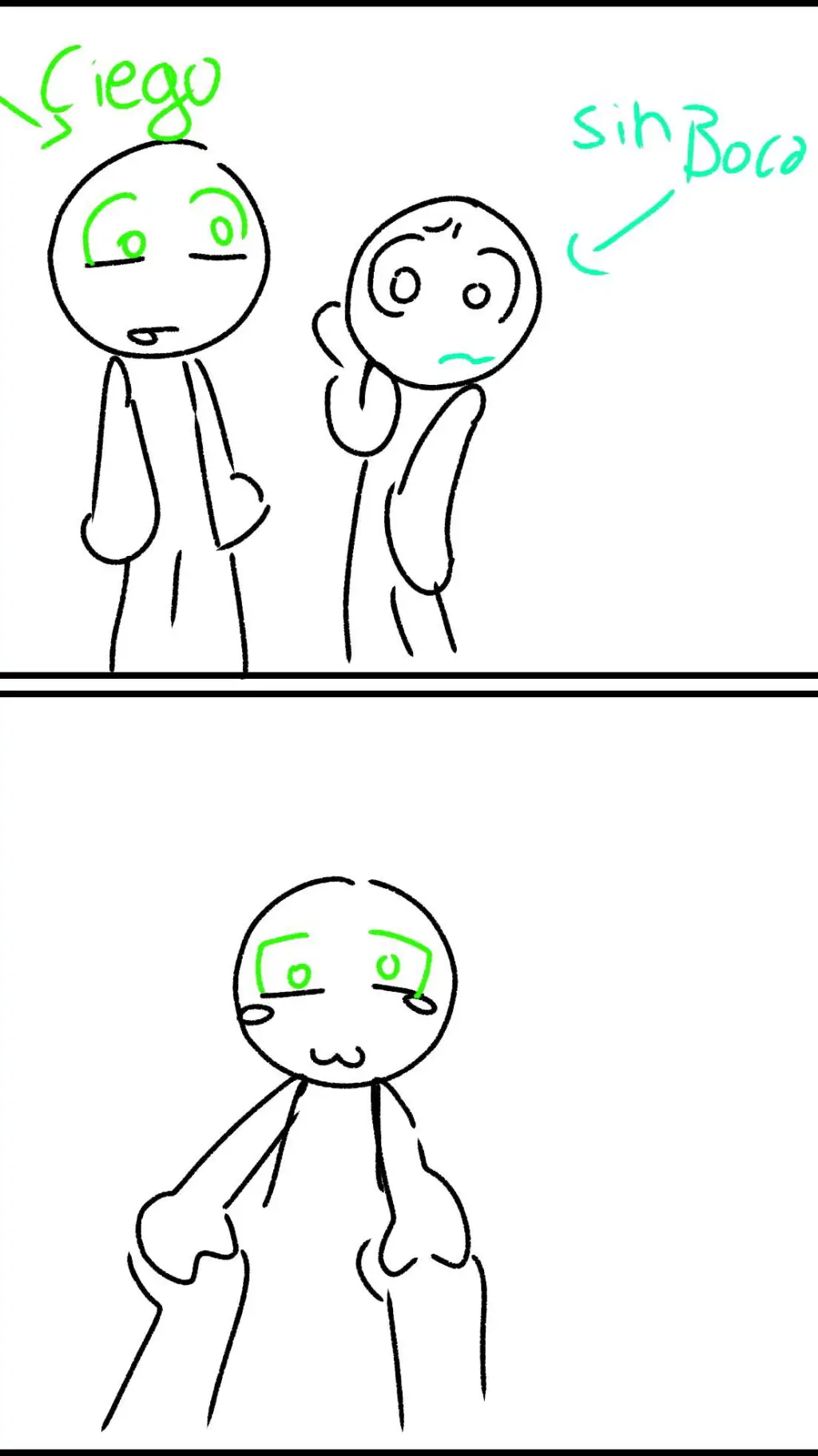 ai character: ciego y mudo  background