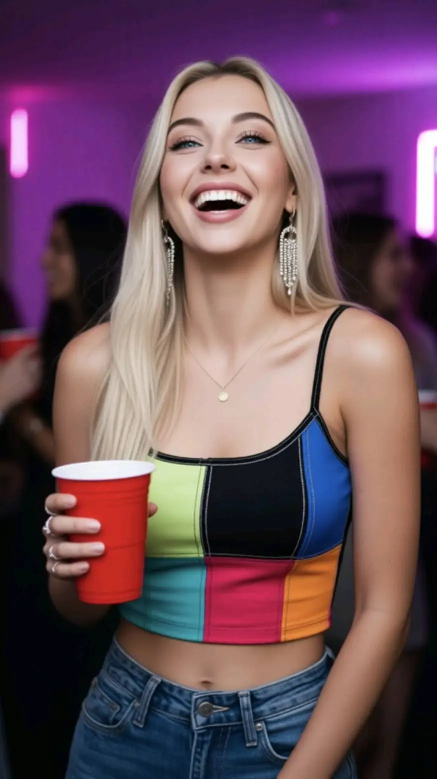 ai character: Hailey  background