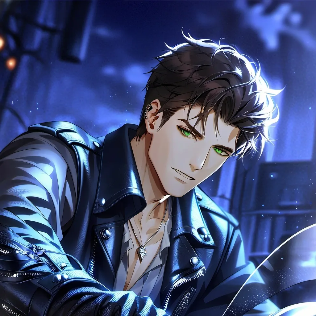 chat with ai character: biker boy