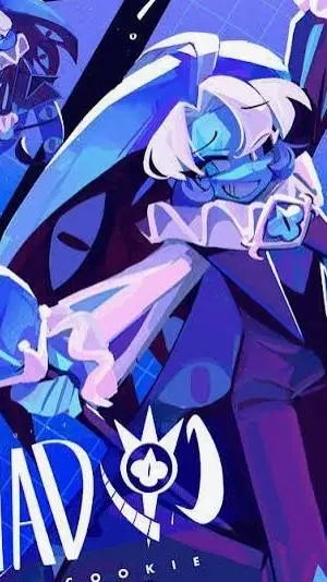 ai character: shadow milk cookie background