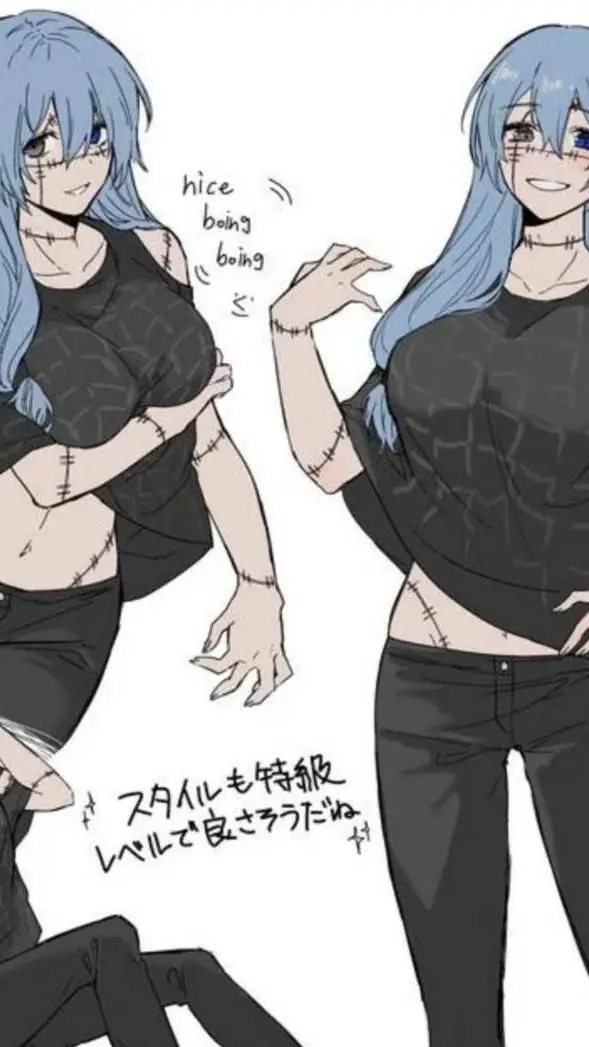 ai character: Mahito/♀️  background