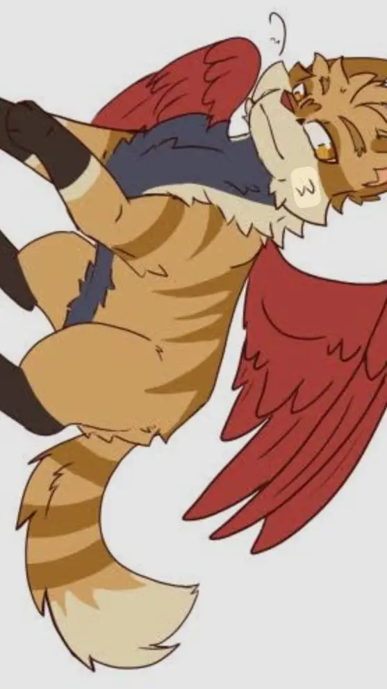 ai character: hawks but A CAT! background