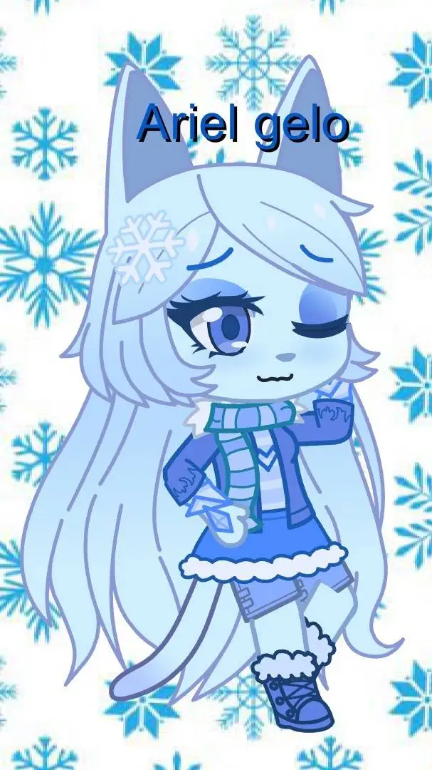 ai character: 💙🤍Ariel Gelo ❄ background