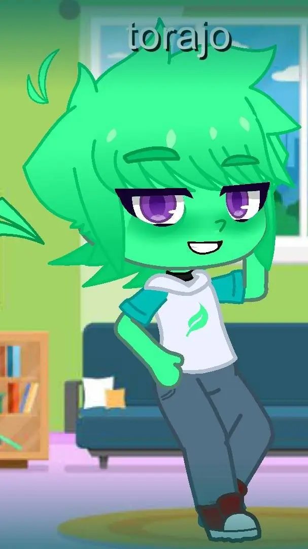 ai character: 🍏torajo 💚 background