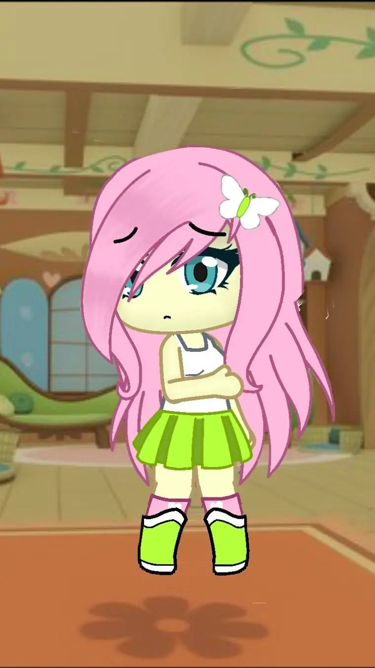 ai character: fluttershy 🦋 background
