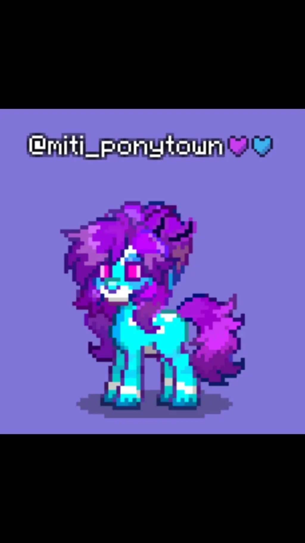 ai character: @miti_ponytown 💙💜 background