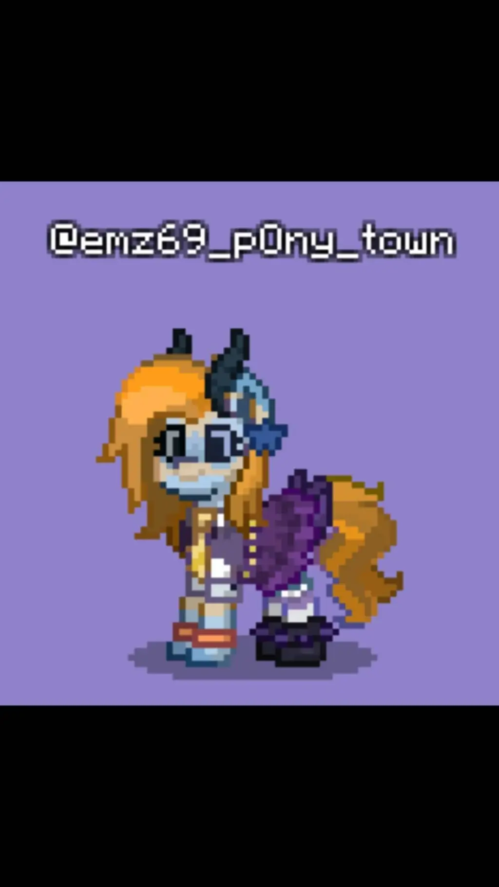 ai character: @emz69_p0ny_town background