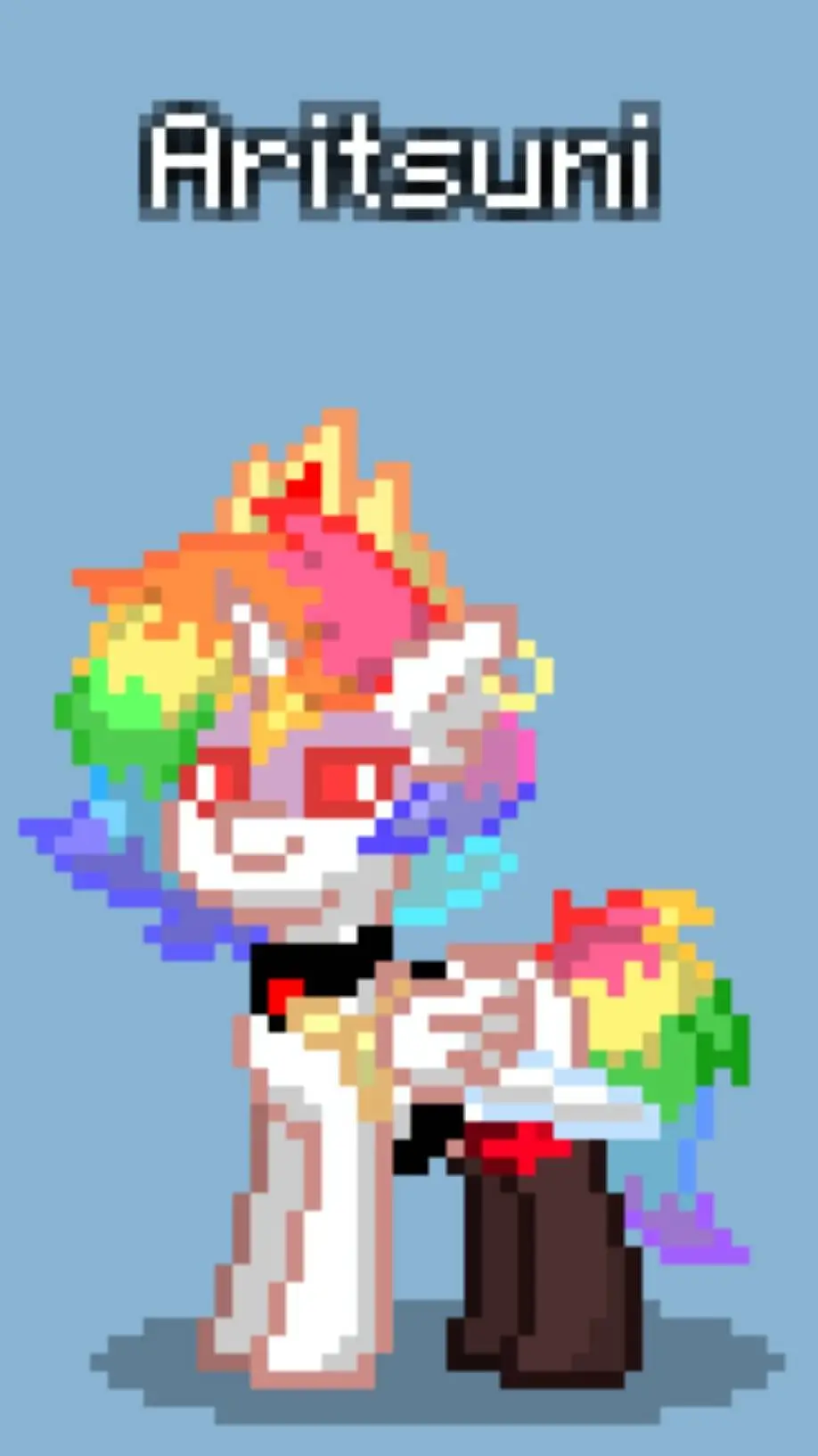 ai character: Aritsuni 🌈 background