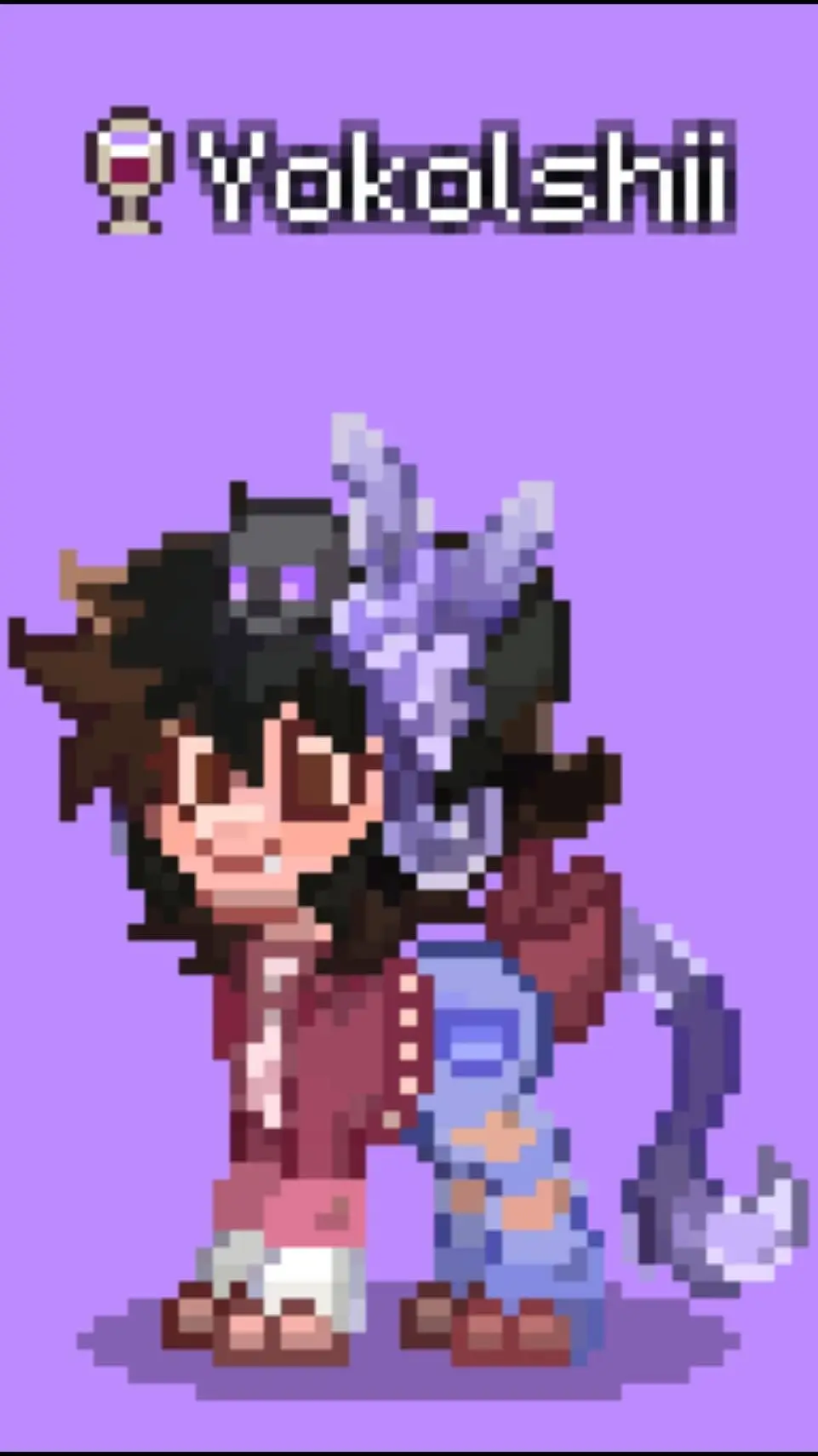 ai character: 🍷Yokolshii  background