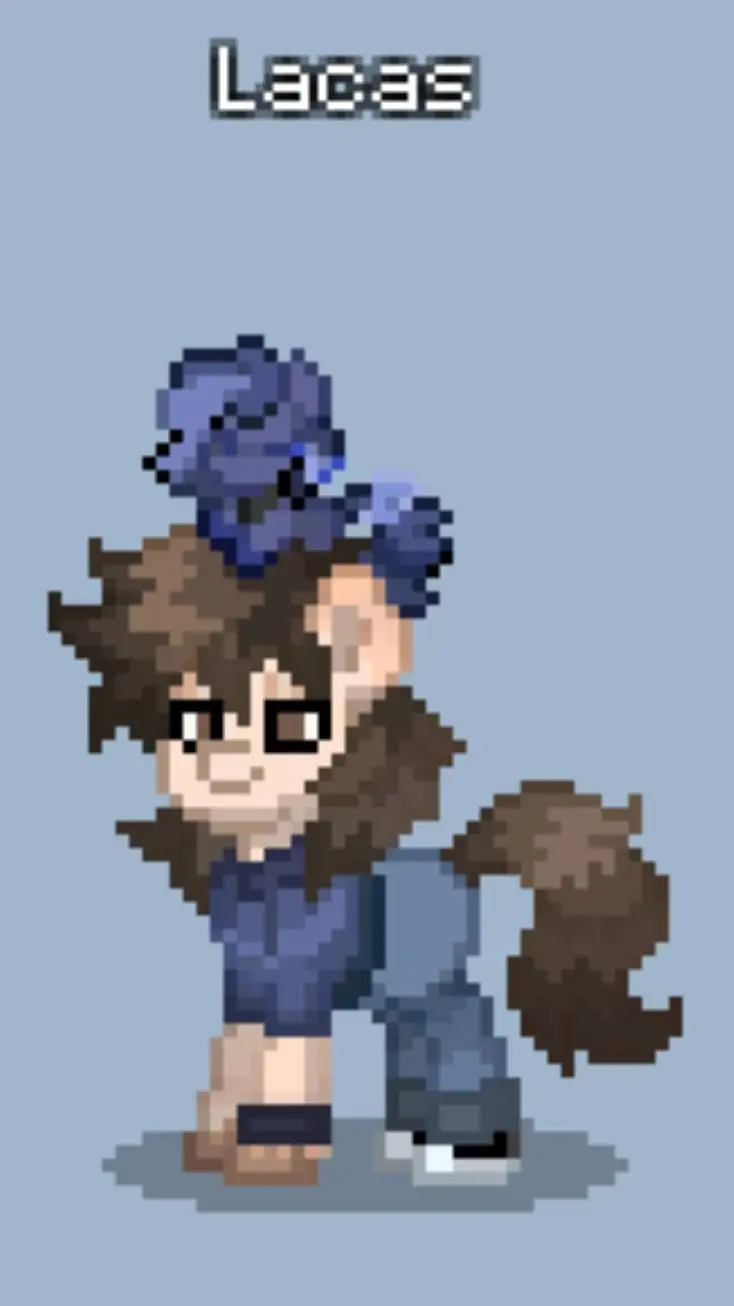 ai character: ♂️lacas 💙 background