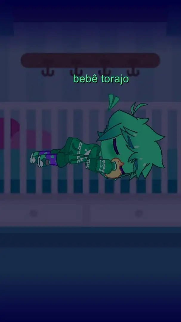 ai character: 🍼bebê torajo🍏 background