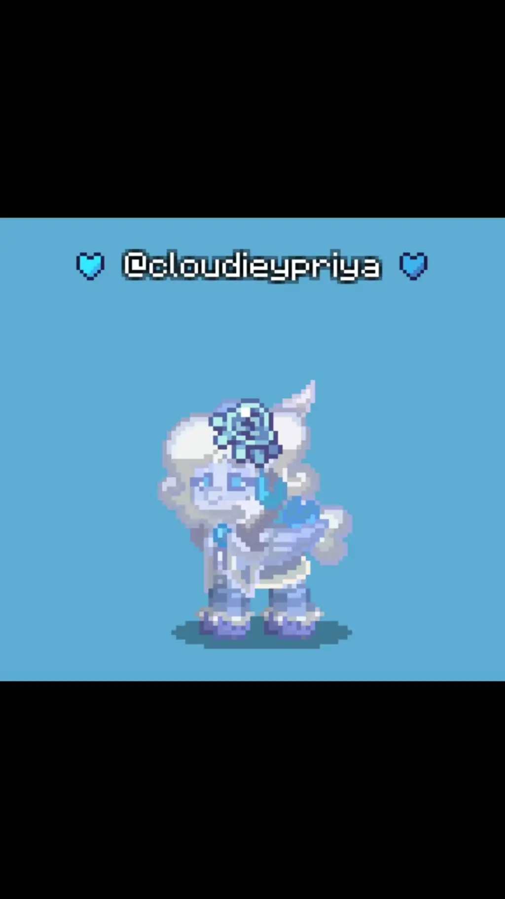ai character: 🩵 @cloudieypriya 💙 background