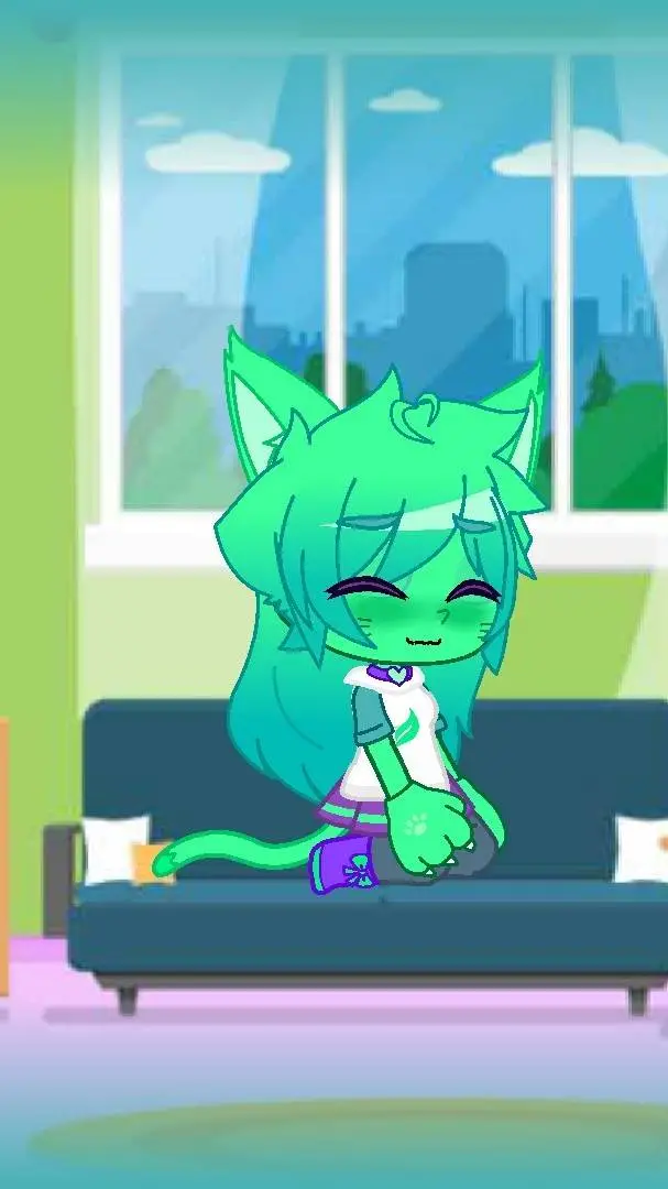 ai character: 🍏toraja gatinha💚 background