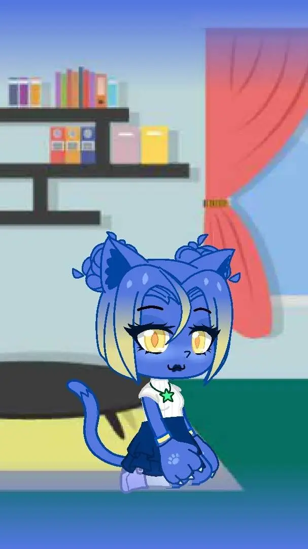 ai character: 🫐zulmi gatinha💙 background