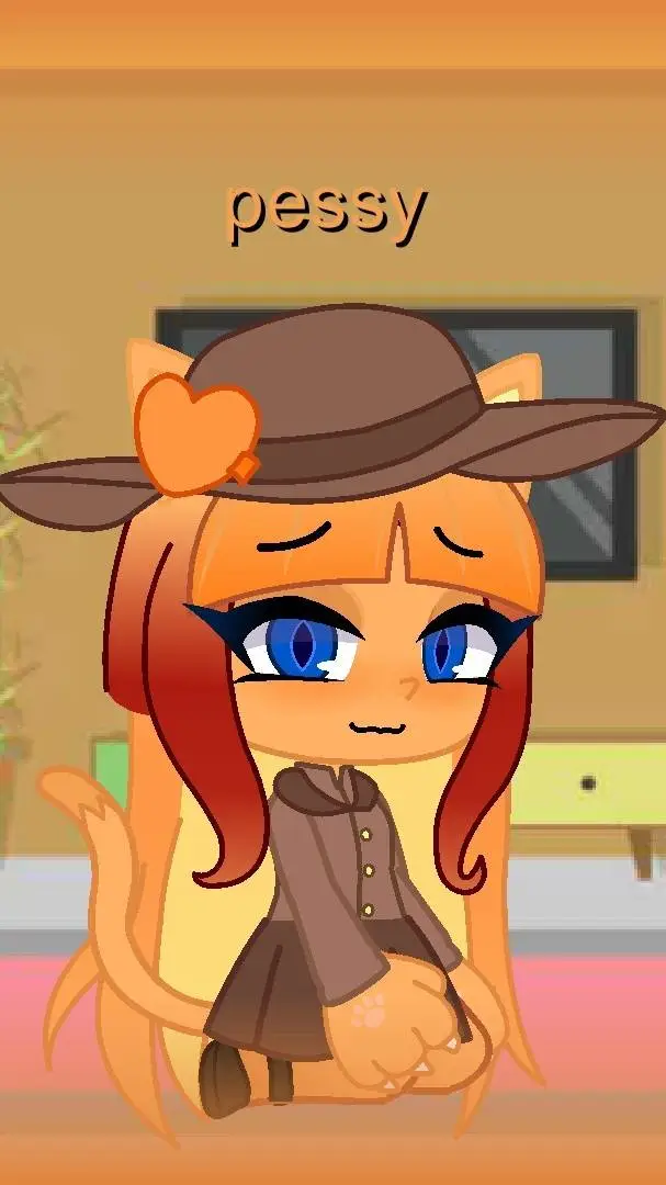 ai character: 🧡pessy gatinha 🍑 background