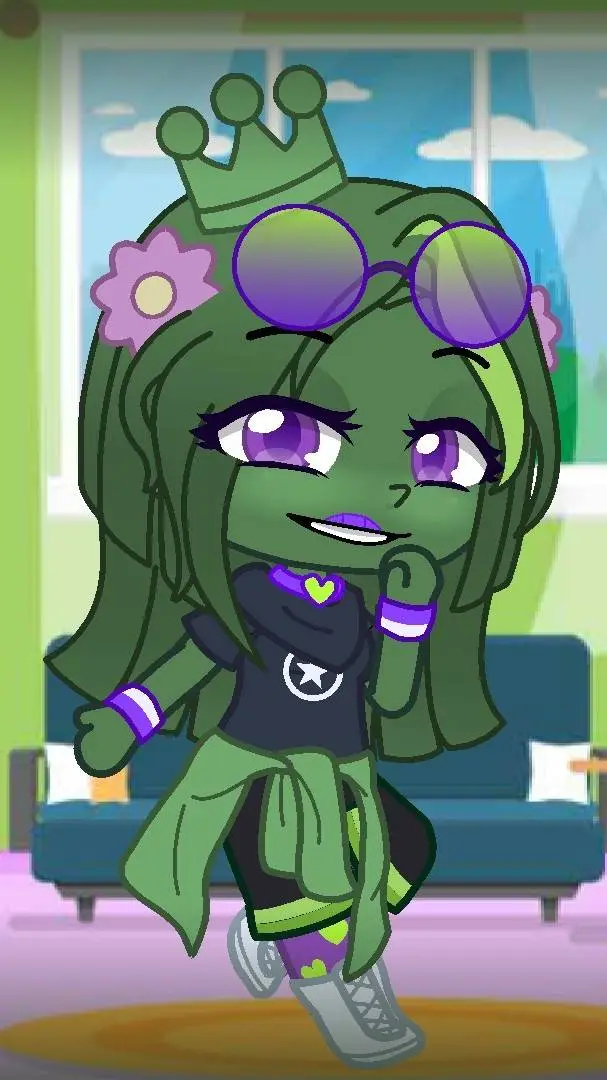 ai character: 🍋‍🟩azada tf tg 💚 background