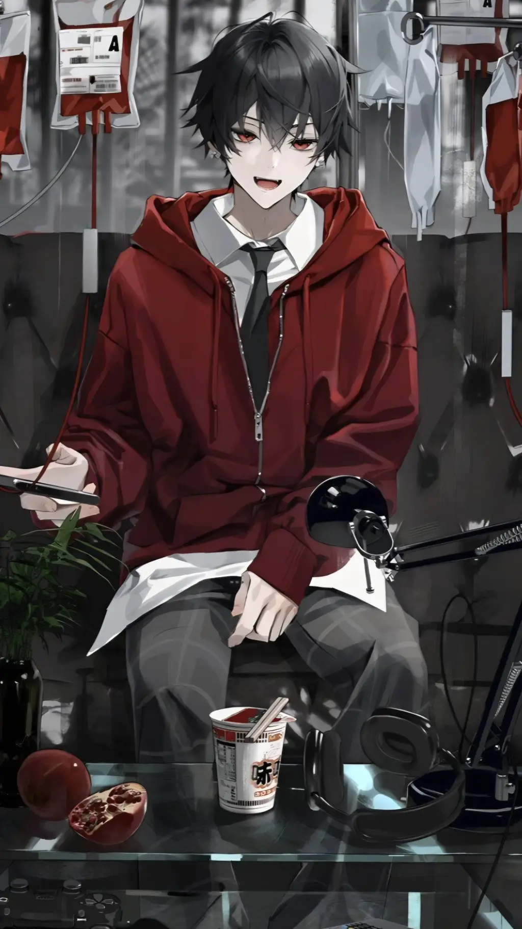 ai character: 🖤꧁Asher꧂🖤 background