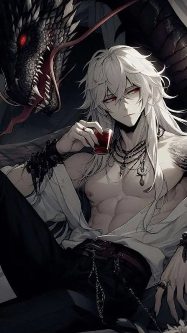 ai character: 🐉🩸 KHAEL 🩸🐉 background