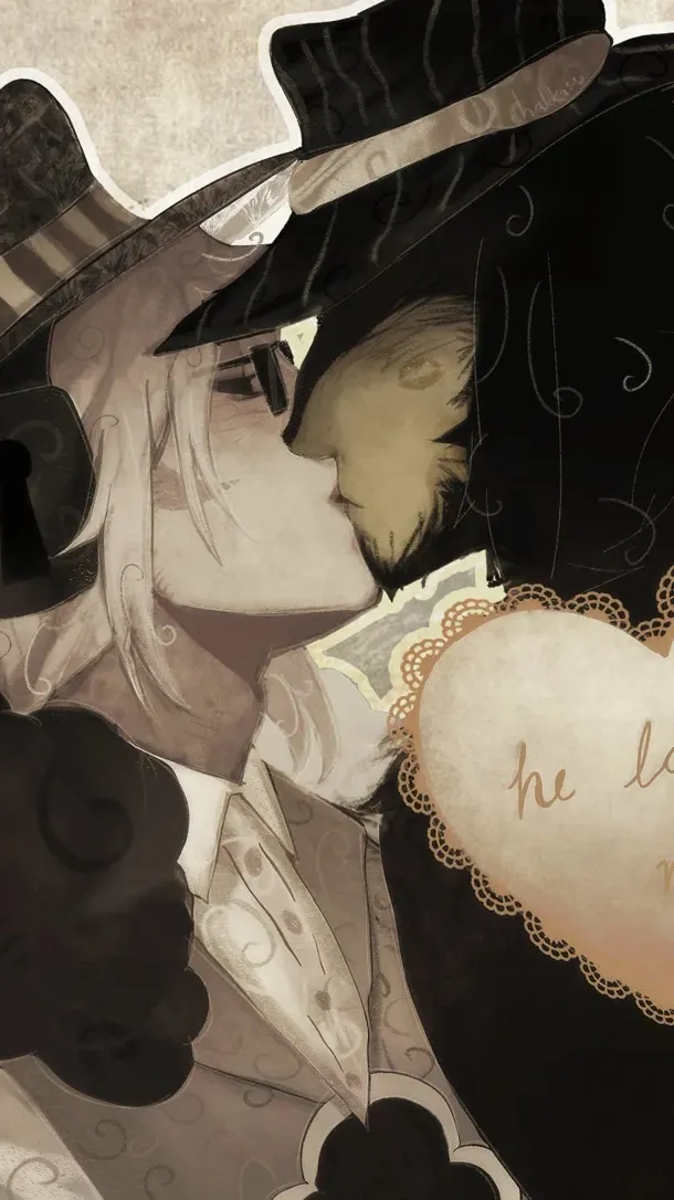 ai character: Doublefedora ♡ background