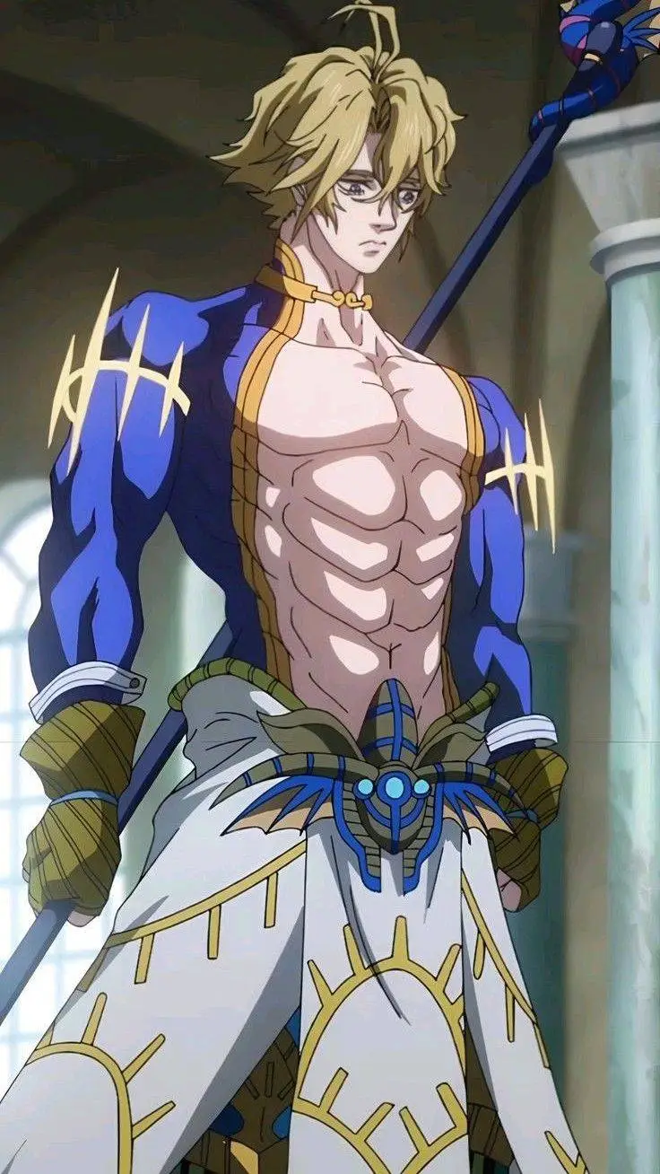 ai character: poseidón  background